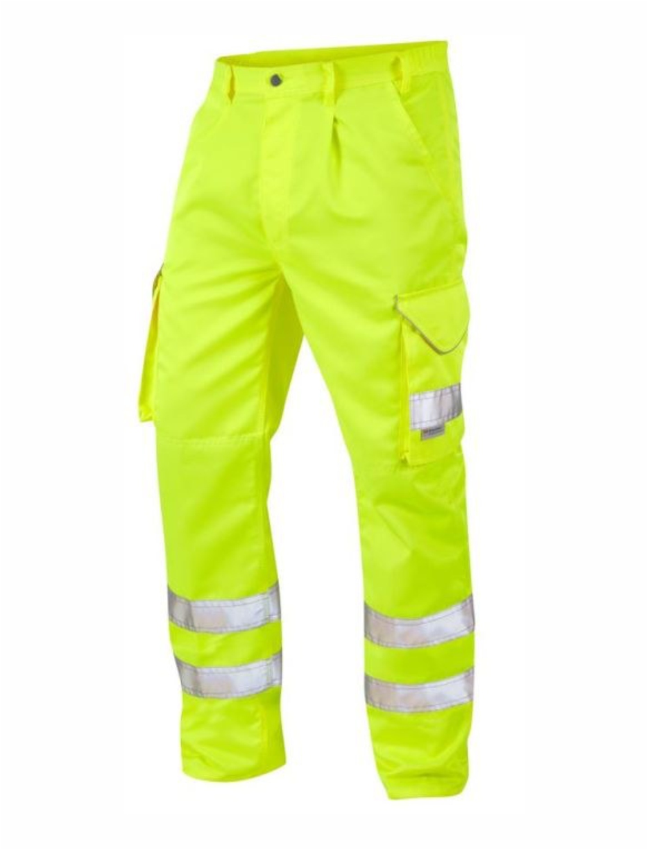 Hi Vis Cargo Pocket Trousers Leo Bideford CT01