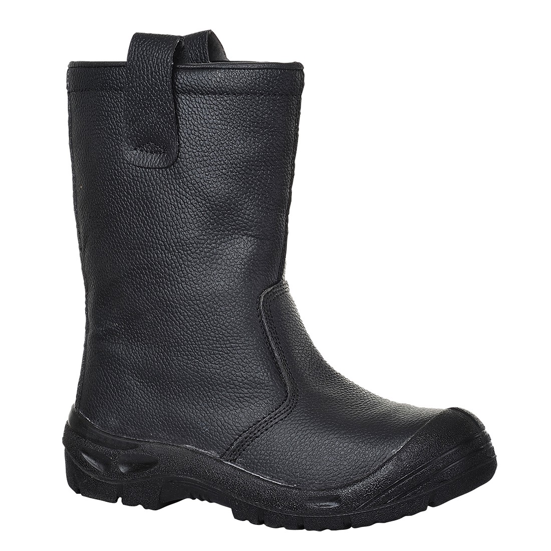 black rigger boots