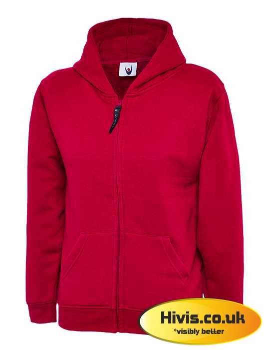 Childrens red zip up hoodie best sale