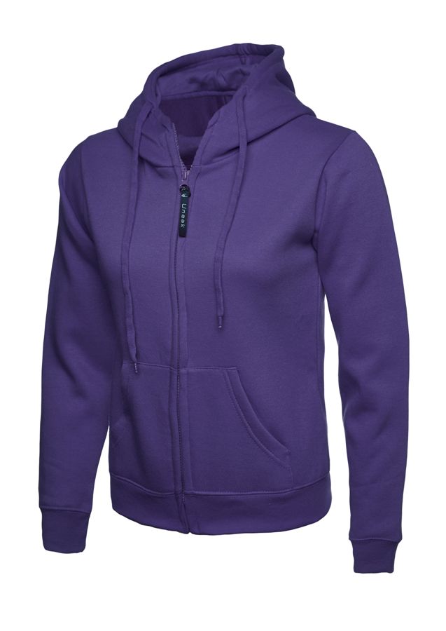 Uneek UC505 Ladies hoodie with embroidered logo