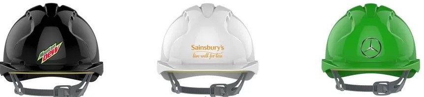 printed safety helmets