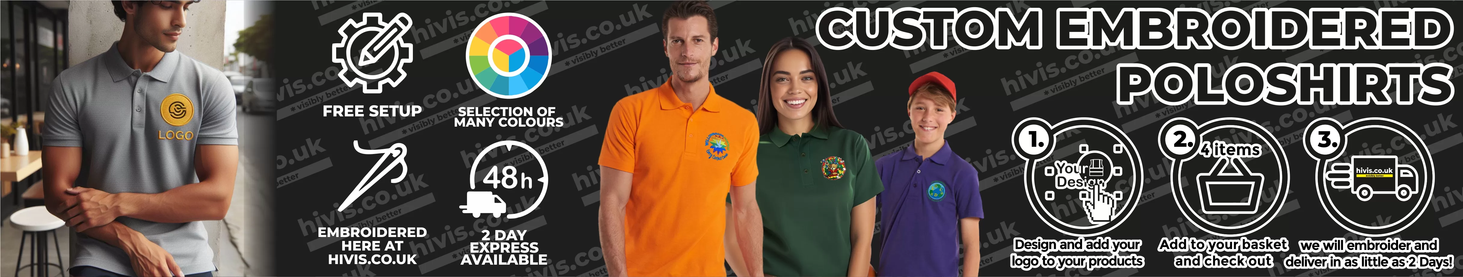 Embroidery Poloshirt Banner