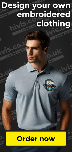 Embroidered Poloshirt Side Banner