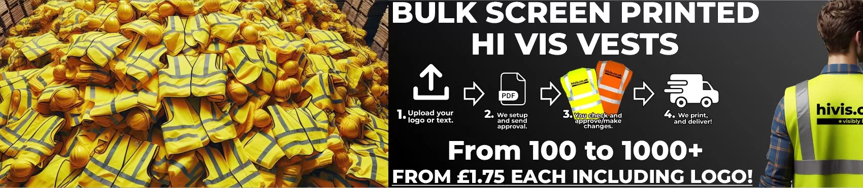 Bulk Printed Hi Vis Vests