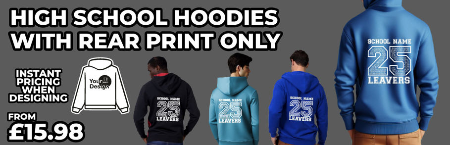 Printed High School Leavers Hoodie