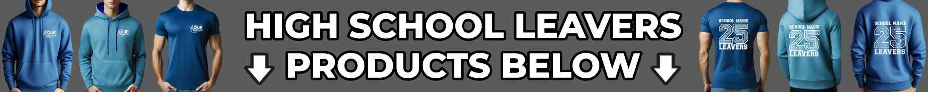 High School Leavers Hoodie With Front and Rear Print