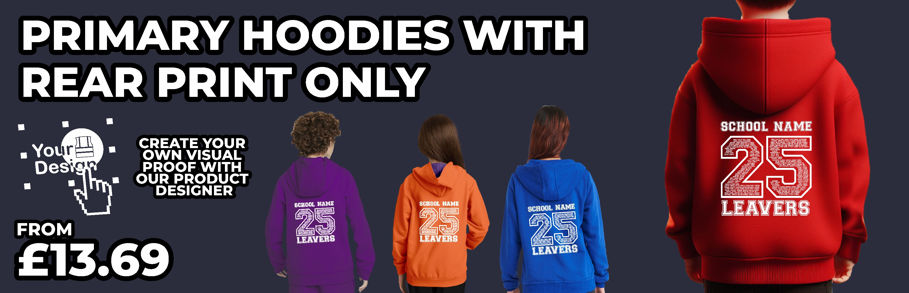 Printed Primary School Leavers Hoodies