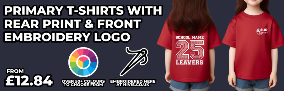 Printed & Embroidered Primary School Leavers T-Shirts