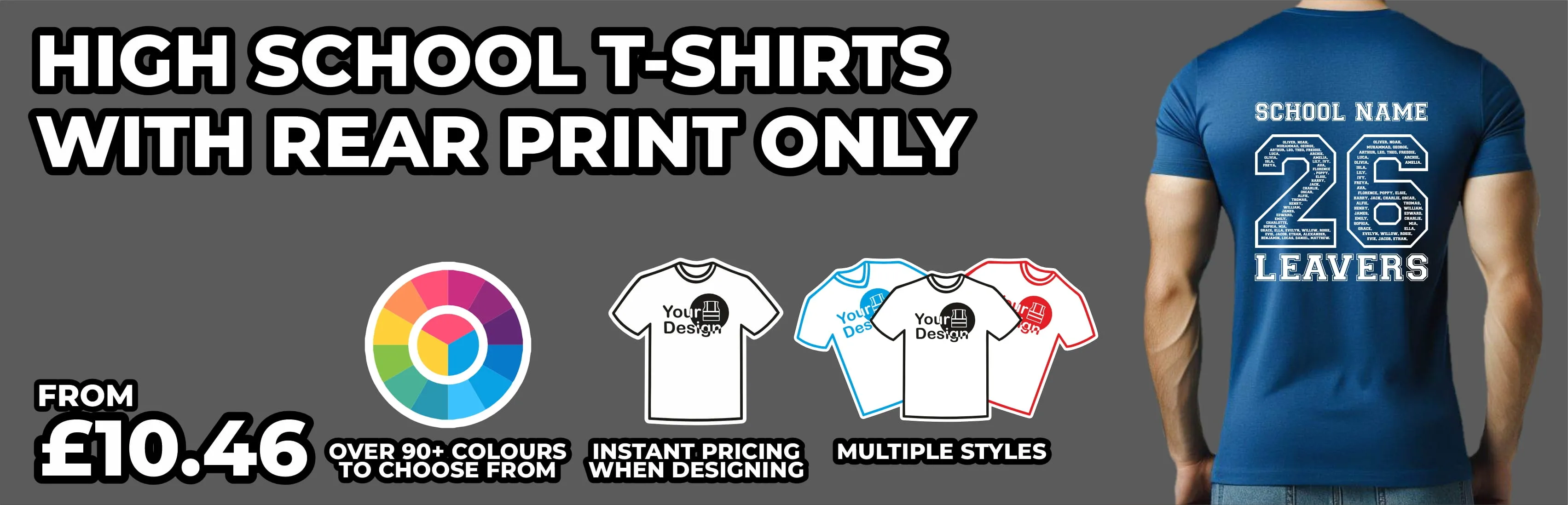 Printed High School Leavers T-Shirts