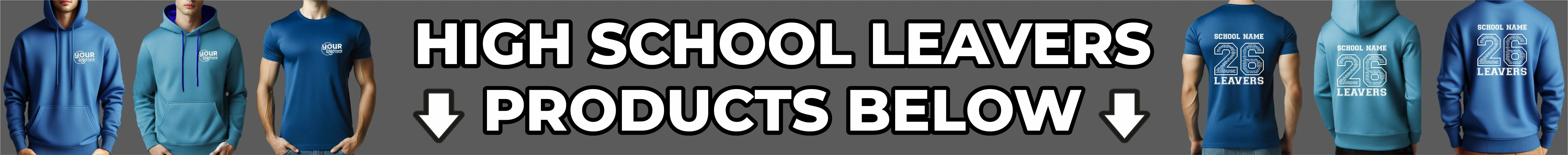 High School Leavers Hoodie With Front and Rear Print