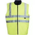 Yellow Hi Vis Reversible Bodywarmer Blackrock 80005 Yellow Hi Vis Reversible Bodywarmer Blackrock 80005