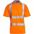 Custom Printed Orange Hi Vis Polo Shirt