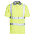Custom Printed Yellow Hi Vis Polo Shirt