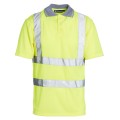 Custom Printed Yellow Hi Vis Polo Shirt