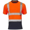 Orange and Blue Hi Vis Tee shirt Orange and Blue Hi Vis Tee shirt