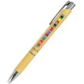 Custom printed Bamboo Pen With Metal Nib & Clip