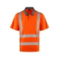 Leo EcoViz COOLMAX Orange Hi Vis Poloshirt P12
