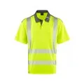 Leo EcoViz COOLMAX Yellow Hi Vis Poloshirt P12 Front