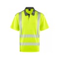 Leo EcoViz COOLMAX Yellow Hi Vis Poloshirt P12 Front