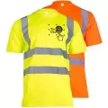 Personalised Hi Vis Short Sleeve T Shirt Uneek UC810