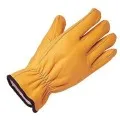 Leather fleece lined drivers glove