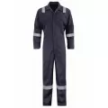 Navy Coverall with hi vis stripes Navy Coverall with hi vis stripes