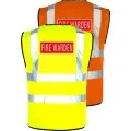 Red and Silver Fire Warden Hi Vis Vest