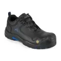Portwest FC19 Composite Action Leather Work Shoe S3S ESD HRO SR SC FO Black/Blue