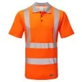 PULSAR Life Men's Sustainable Hi Vis Poloshirt Orange LFE924
