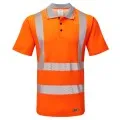 PULSAR Life Men's Sustainable Hi Vis Poloshirt Orange LFE924