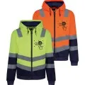 Regatta Hi Vis Two Tone Zip Hoodie TRF625 Product Image