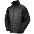 Padded Softshell Jacket Result R237X Black/Black Padded Softshell Jacket Result R237X Black/Black