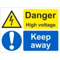 Danger high voltage keep away sign 26235hv