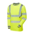 Yellow Long Sleeve HI Vis Tee Shrt Supertouch H201