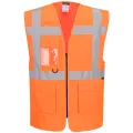 ES476 Hi-Vis Executive Vest Orange Front