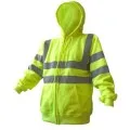 Hi Vis Zipped Hooded Sweatshirt