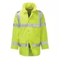 Custom Printed Hi Vis Jacket Coat Yellow Custom Printed Hi Vis Jacket Coat Yellow