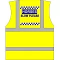 Horse Riding vest "Horse Slow" polite print Horse Riding vest "Horse Slow" polite print