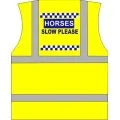 Horse Riding vest "Horse Slow" polite print