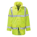Custom Printed Hi Vis Jacket Coat Yellow
