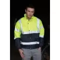 Yellow & Blue Hi Vis Bomber Jacket HVP218 Yellow & Blue Hi Vis Bomber Jacket HVP218