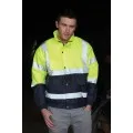 Yellow & Blue Hi Vis Bomber Jacket HVP218
