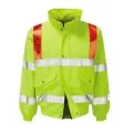 Hi Vis Bomber Bomber Jacket with red Braces Hi Vis Bomber Bomber Jacket with red Braces