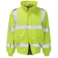 Personalised Hi Vis Bomber Jacket in Yellow
