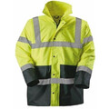 Custom Two Tone Hi Vis Jacket - Yellow and Blue