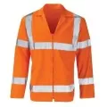 Orange poly cotton hi vis work jacket