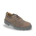 Brown 3 Eyelet Safety Shoe with Midsole, Himayalan-1411,