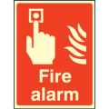 Fire alarm sign Fire alarm sign