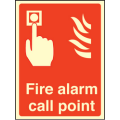 Fire alarm call point sign Fire alarm call point sign