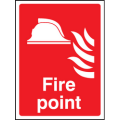 Fire point sign Fire point sign